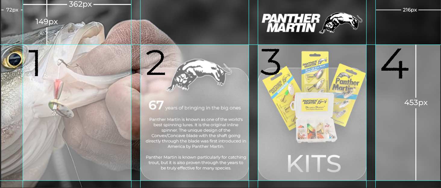 glass effect background for Amazon Brand Story