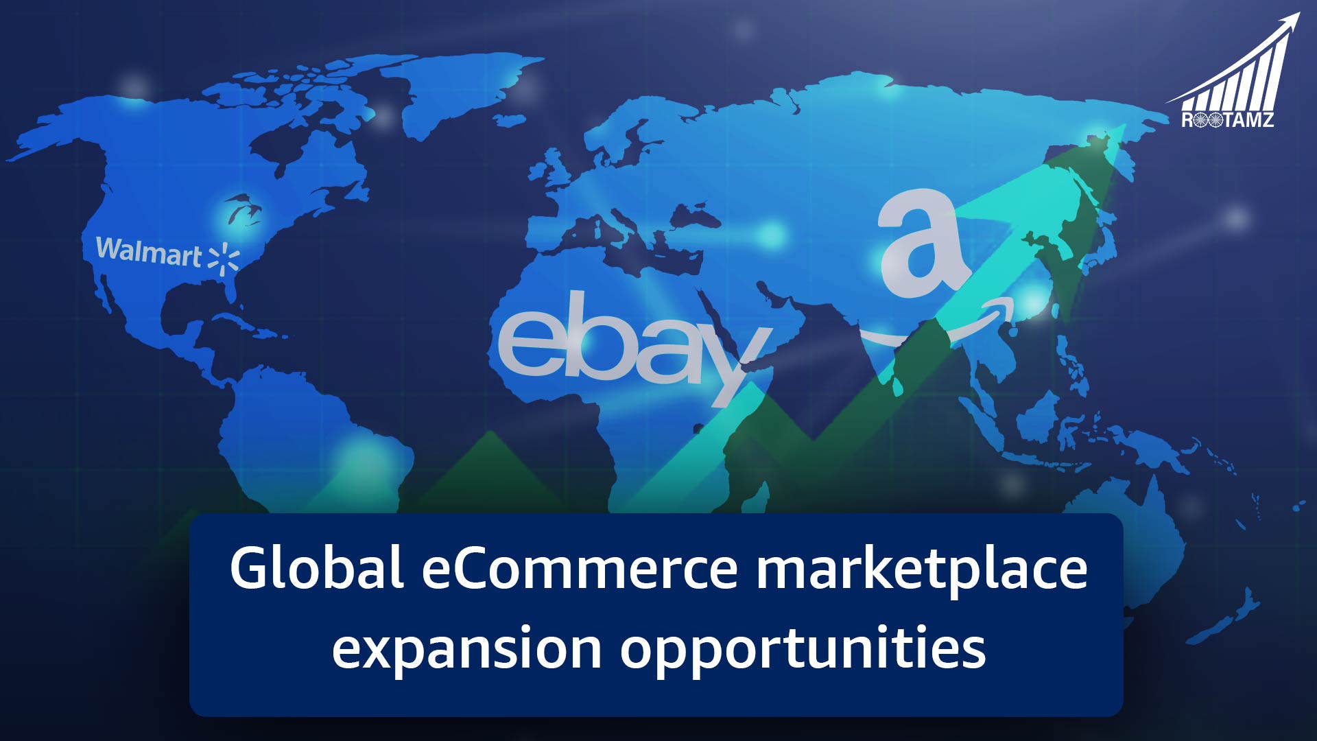 Global eCommerce marketplace expansion opportunities across Amazon Walmart eBay international markets with RootAMZ management services