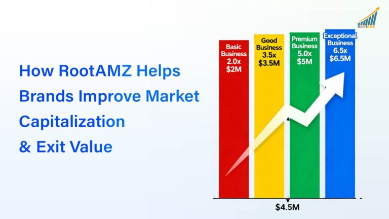 eCommerce brand valuation multiple comparison showing how strategic improvements from 2x to 6x+ SDE multiples dramatically increase exit value and market capitalization with same revenue