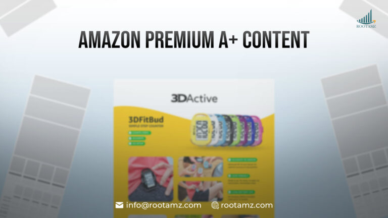 Amazon Premium A+ Content conversion framework showing visual storytelling, trust signals, upselling & cross-promotion strategies to increase conversion rate & AOV