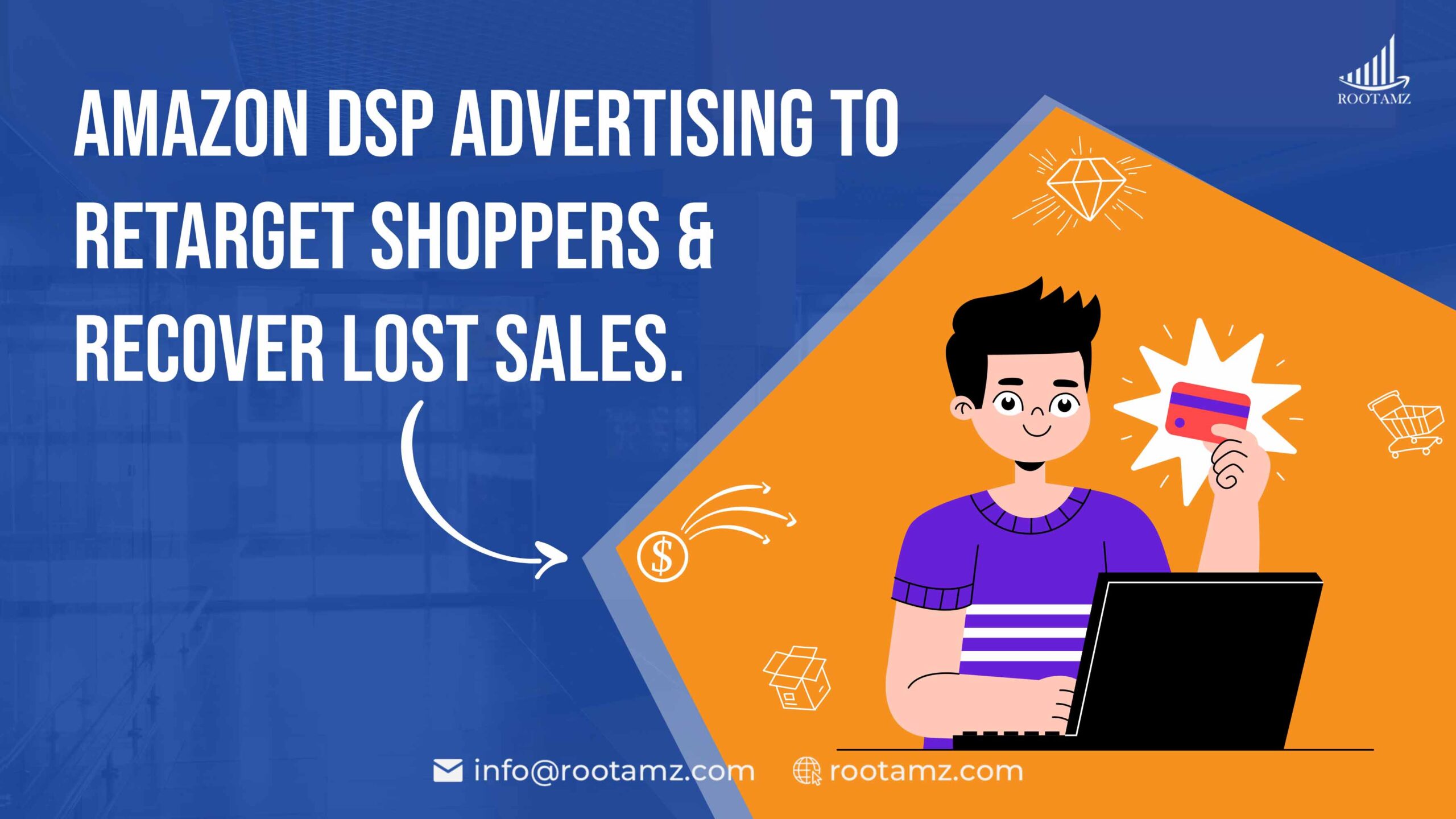 Amazon DSP analytics dashboard showing retargeting ROAS, audience segments and shopper reach across Amazon, Prime Video and IMDb,